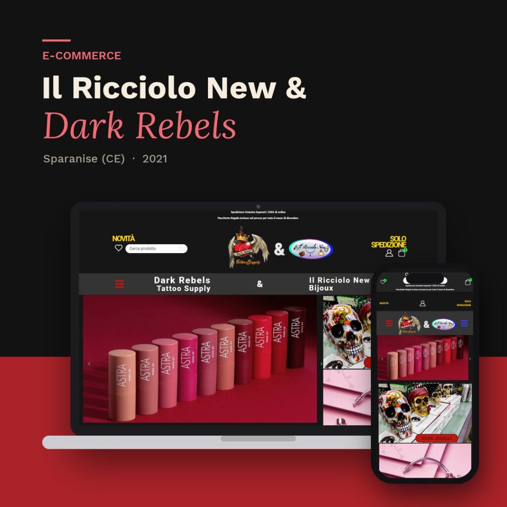 Il Ricciolo New & Dark Rebels: sito realizzato da Simona Guala