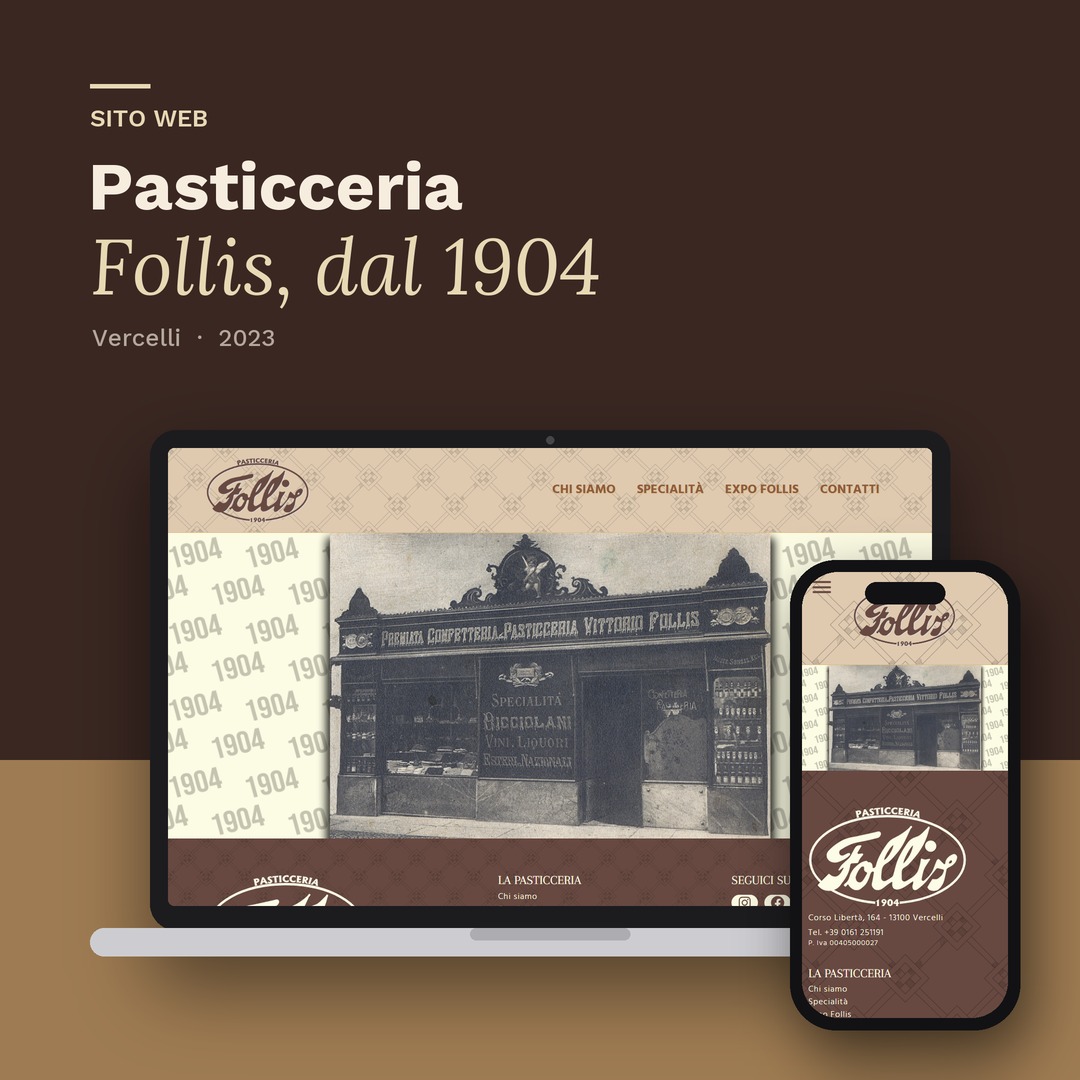 Pasticceria Follis: progetto realizzato da Simona Guala