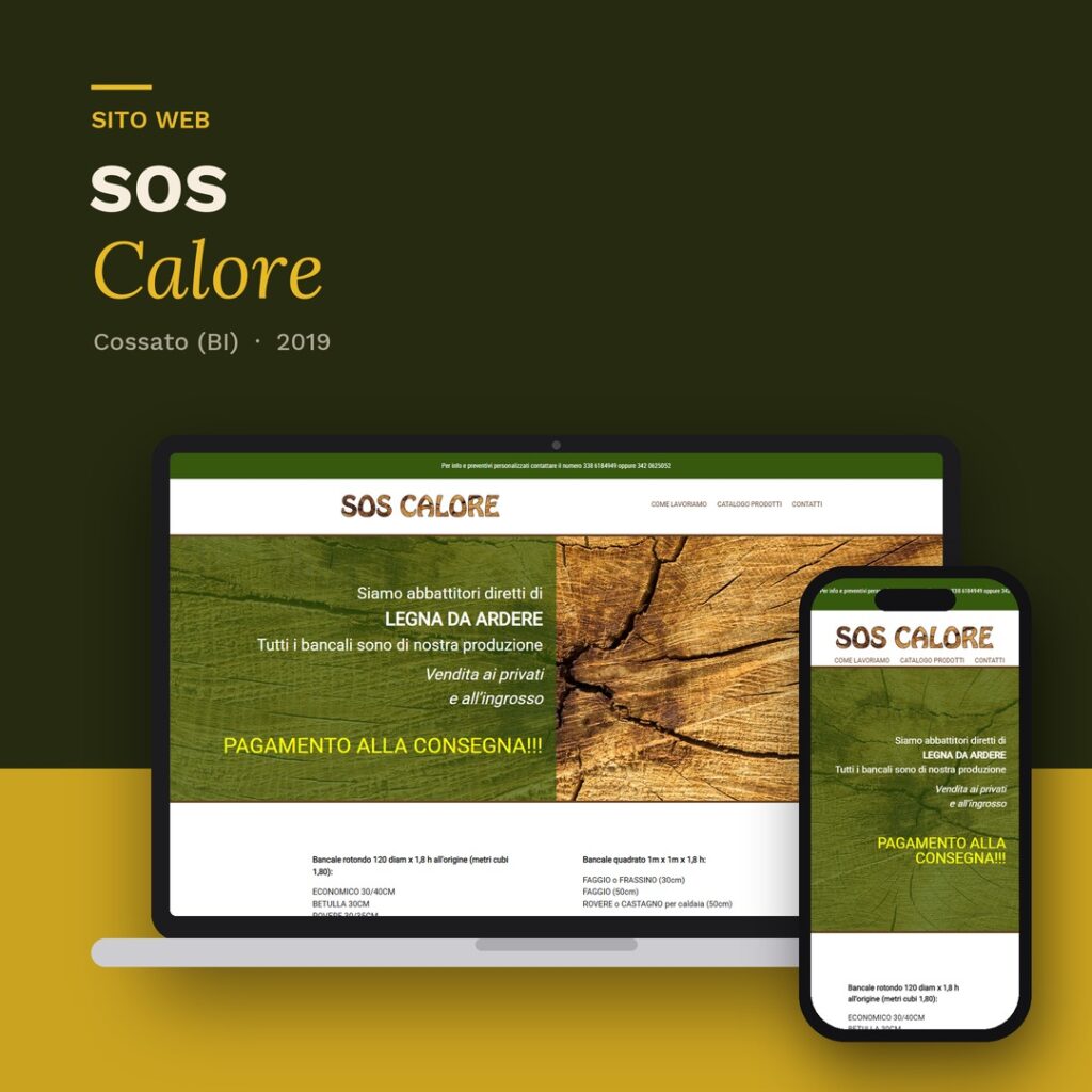 SOS Calore: sito realizzato da Simona Guala